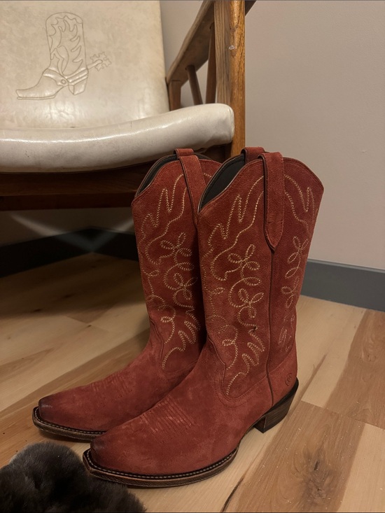 Ariat Shoes - Ariat Rust Suede Western Heeled Boots